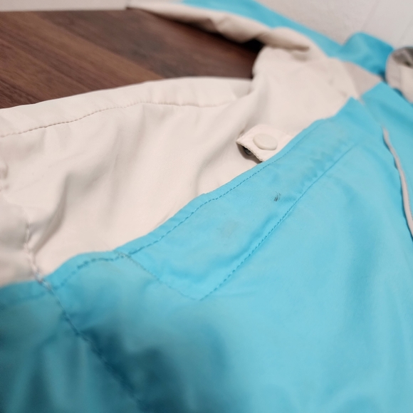 Columbia Blue Colorblock Windbreaker Raincoat - Picture 15 of 15